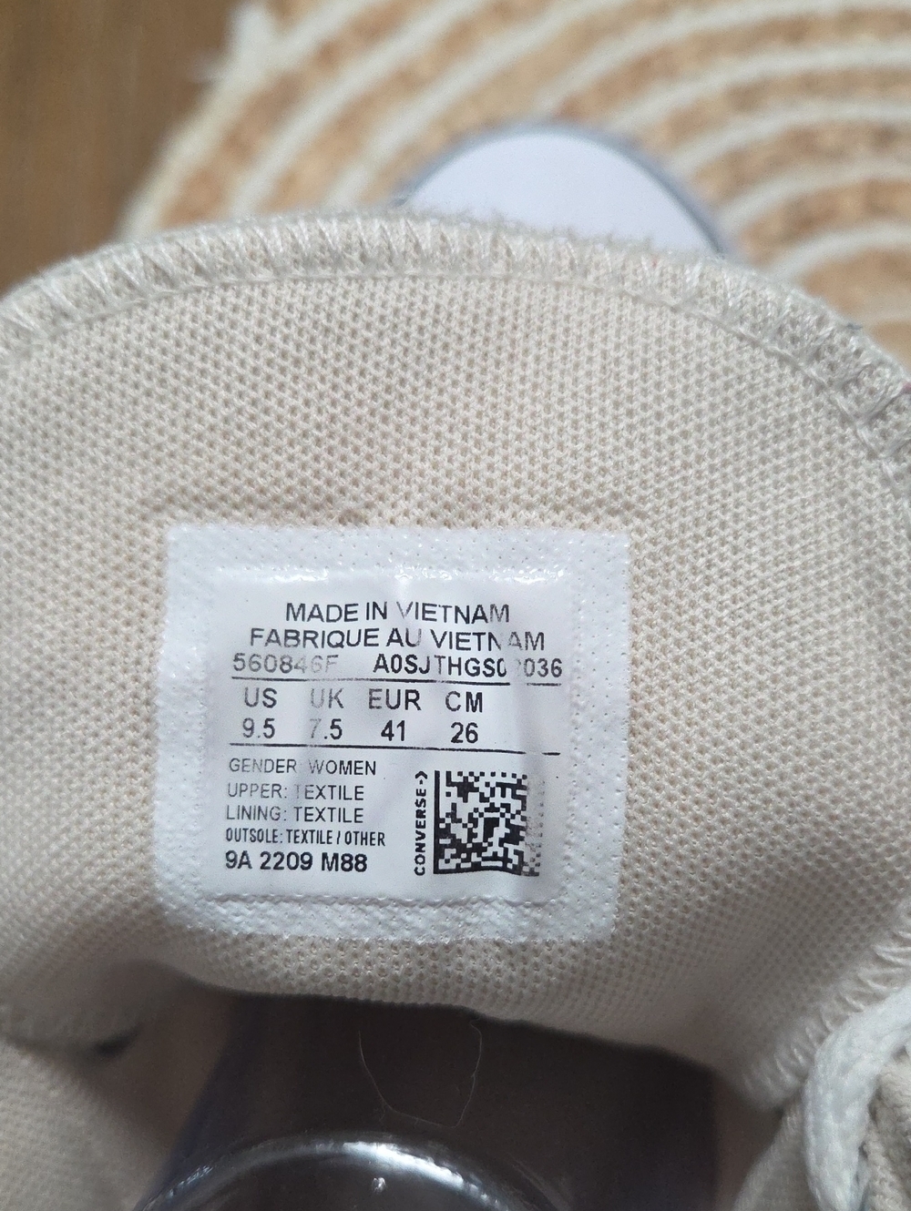 Converse All Star Lift Platform Hightop In White, Size 7.5 - Picture 10 of 11